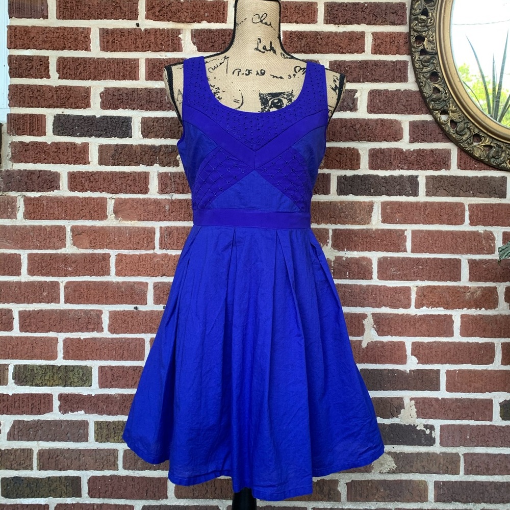 American Eagle cobalt blue sundress - retro